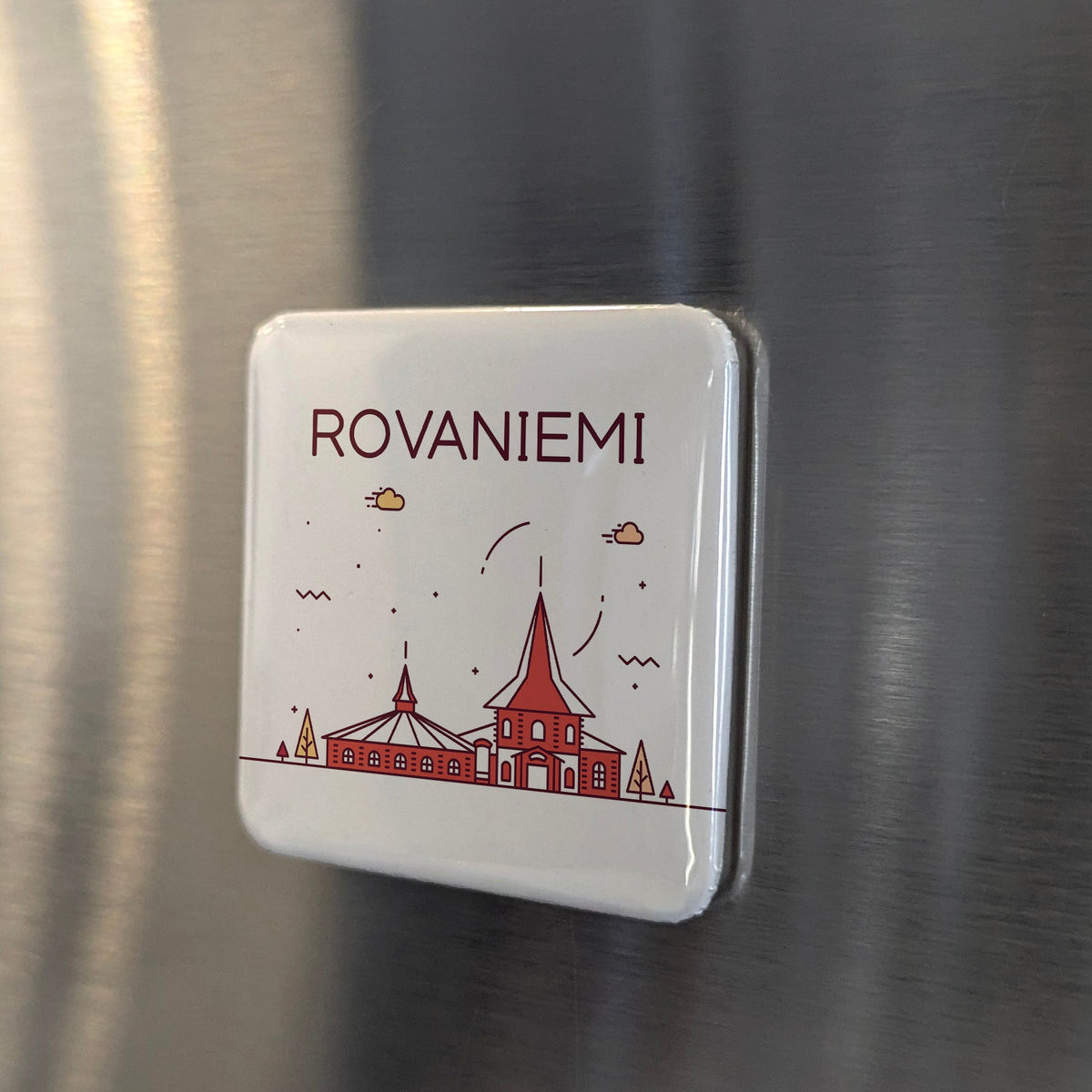 Rovaniemi Finland Magnet | Arctic Circle Gateway and Official Hometown of Santa Claus | 2x2 | Made in Canada