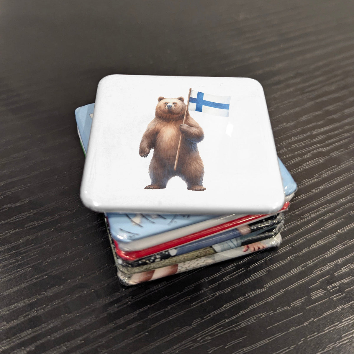 Finland Magnet | Brown Bear of the Boreal Forests and Finnish National Identity | 2x2 | Made in Canada