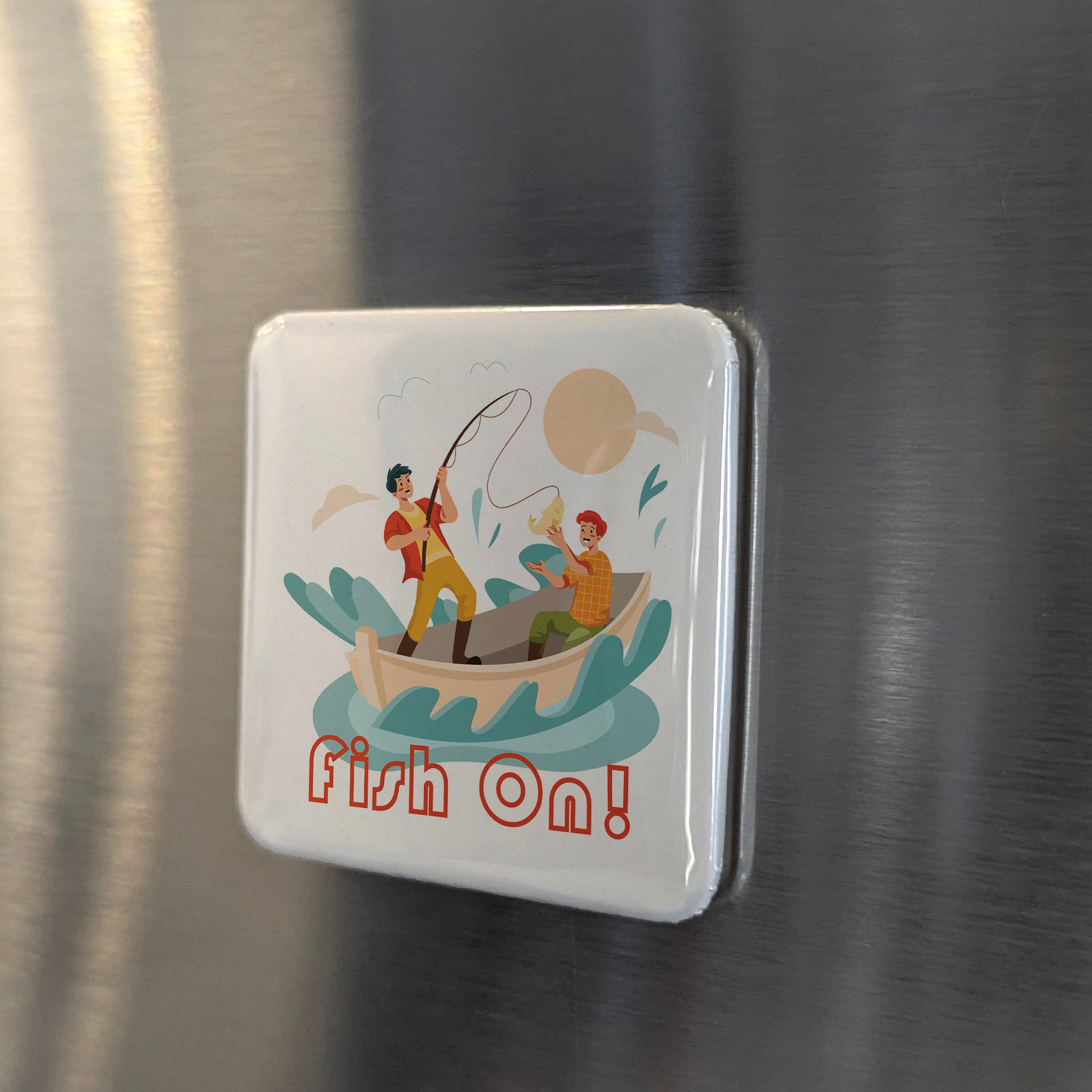 Fish On Fridge Magnet - PhiloPerse