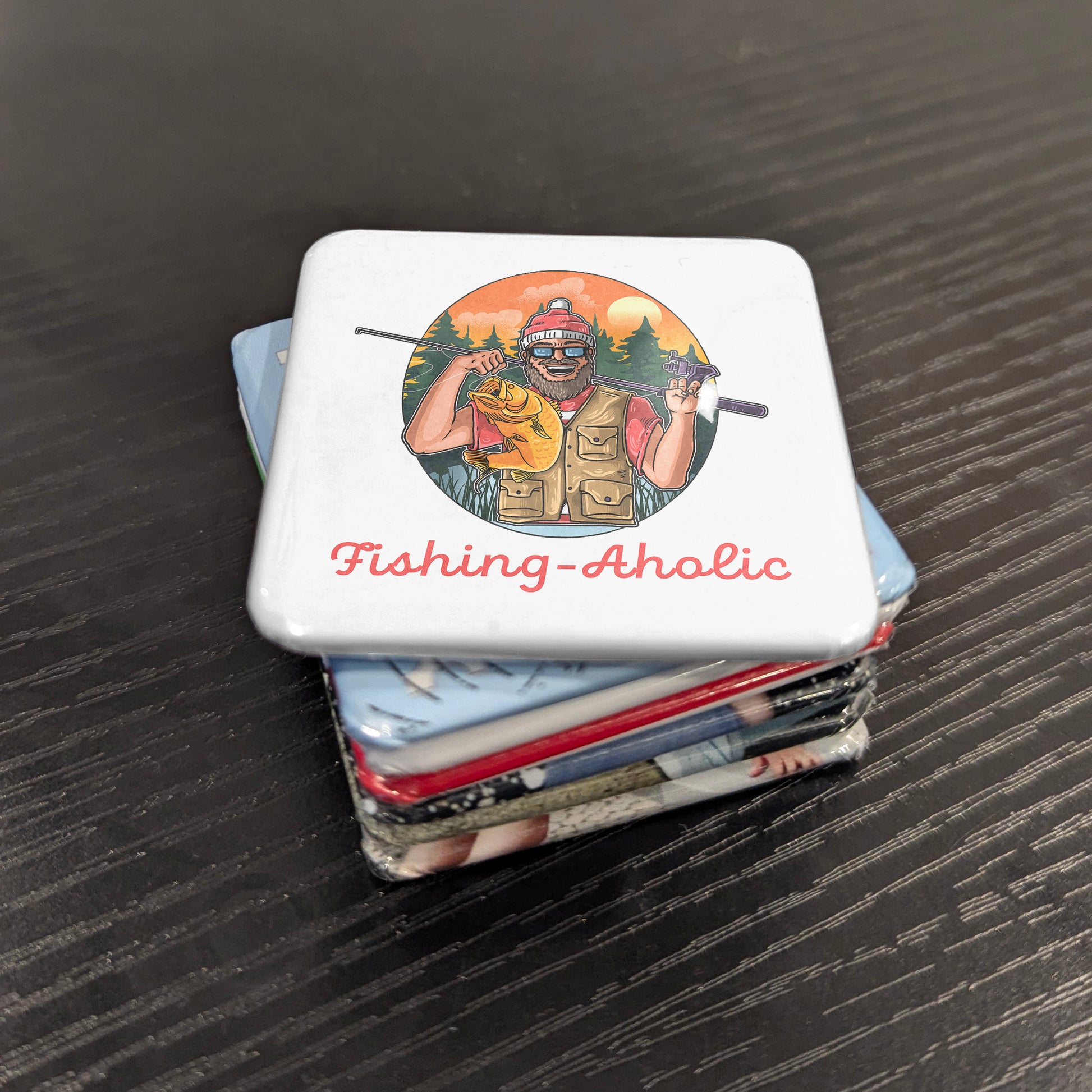 Fishing-Aholic Fridge Magnet - PhiloPerse