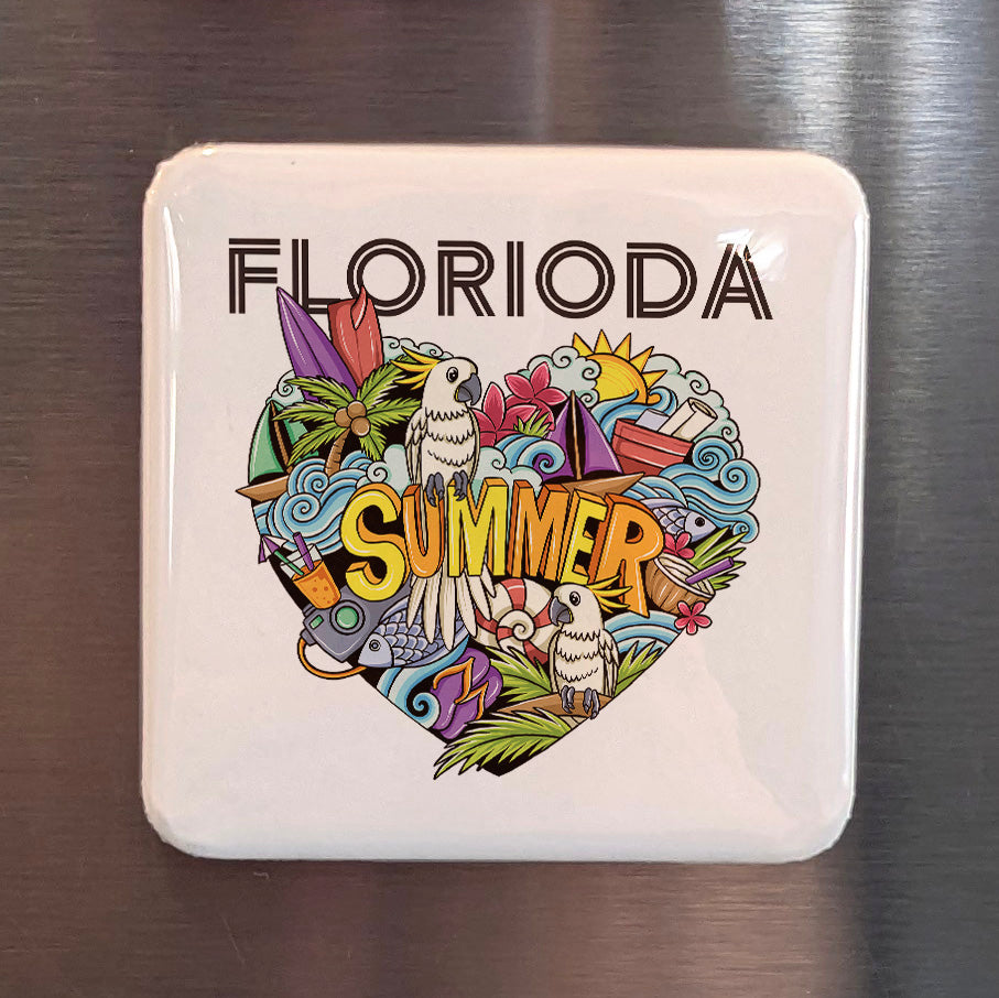 Florida Magnet | Sunshine State Summer | 2×2 | Made in Canada - PhiloPerse