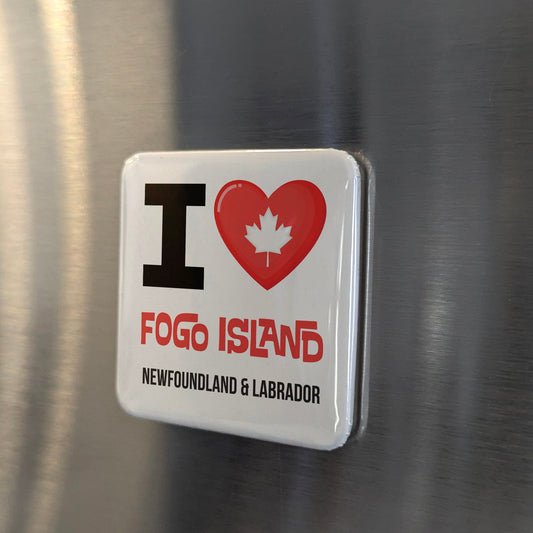 Fogo Island Newfoundland Magnet | Edge of the Flat Earth | 2x2 | Made in Canada - PhiloPerse