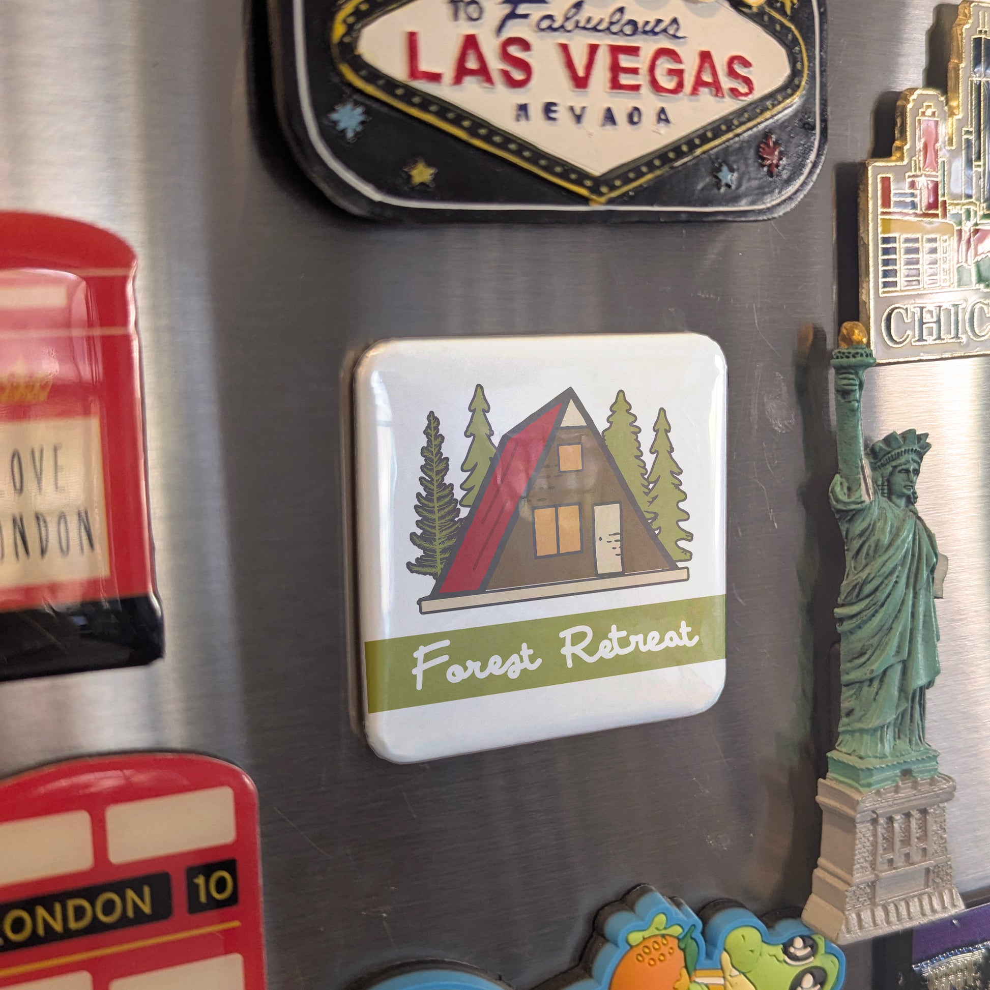 Forest Retreat Fridge Magnet - PhiloPerse