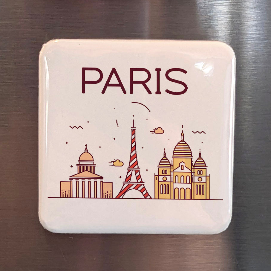 Paris France Magnet | City of Light on the Seine and Heart of Western Civilization | 2x2 | Made in Canada