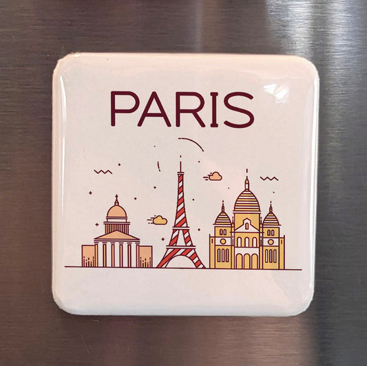 Paris France Magnet | City of Light on the Seine and Heart of Western Civilization | 2x2 | Made in Canada - PhiloPerse