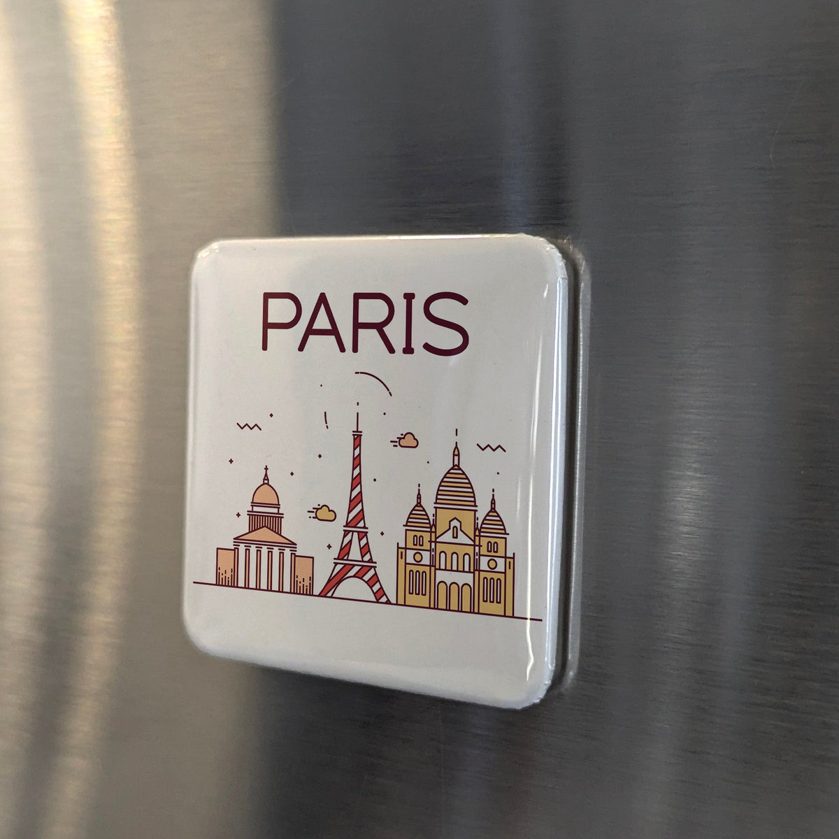 Paris France Magnet | City of Light on the Seine and Heart of Western Civilization | 2x2 | Made in Canada
