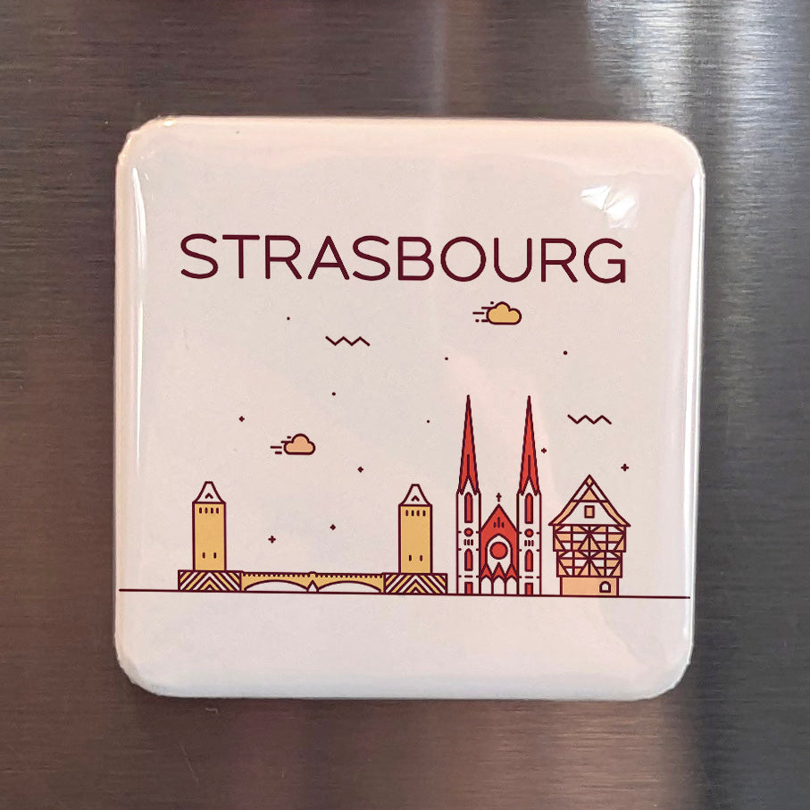 Strasbourg France Magnet | Capital of the Rhine and Crossroads of French and German Civilization | 2x2 | Made in Canada