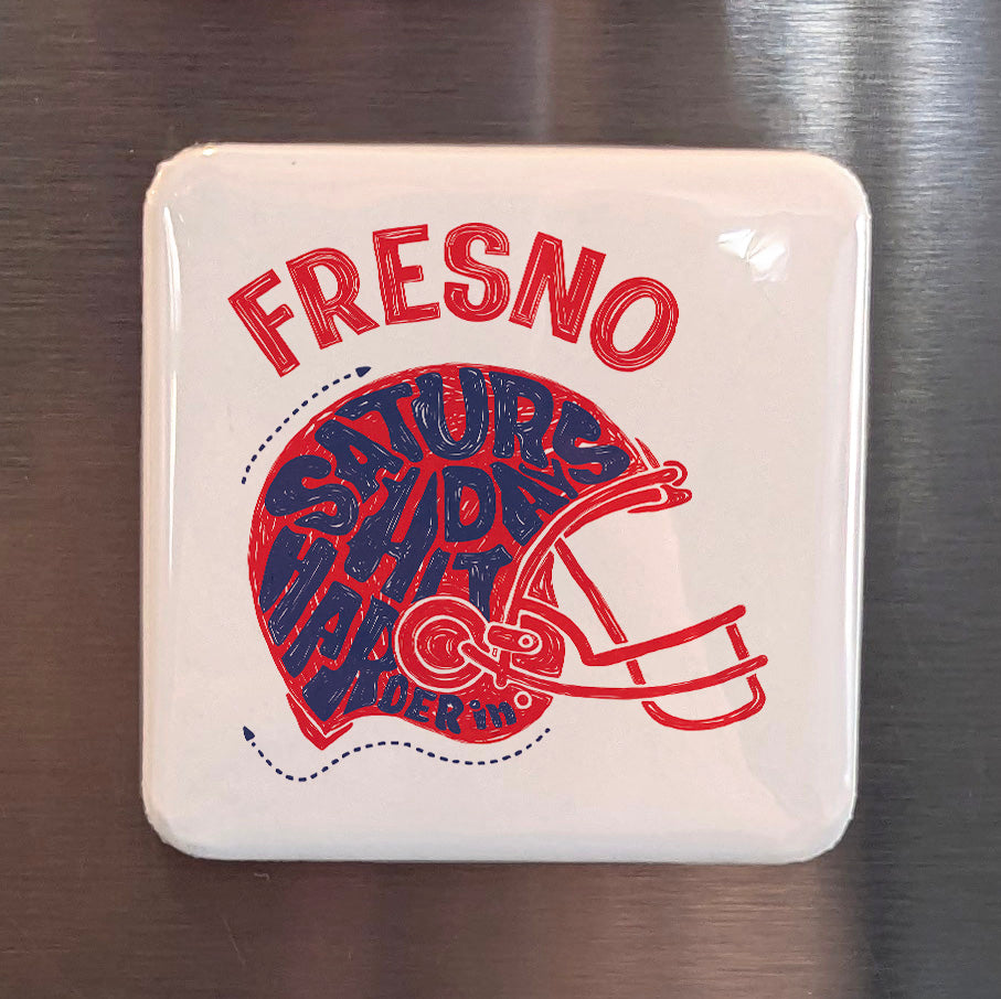 Fresno California Magnet | Saturday Night Lights | 2×2 | Made in Canada - PhiloPerse