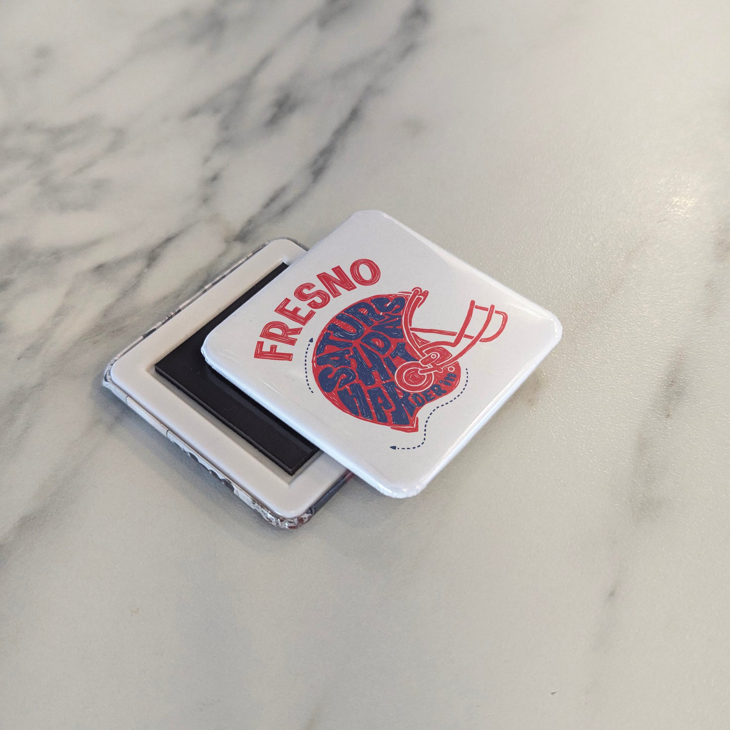 Fresno California Magnet | Saturday Night Lights | 2×2 | Made in Canada - PhiloPerse