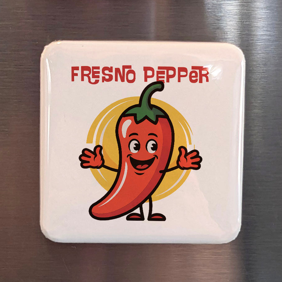 Fresno California Magnet | Fresno Pepper | 2×2 | Made in Canada - PhiloPerse