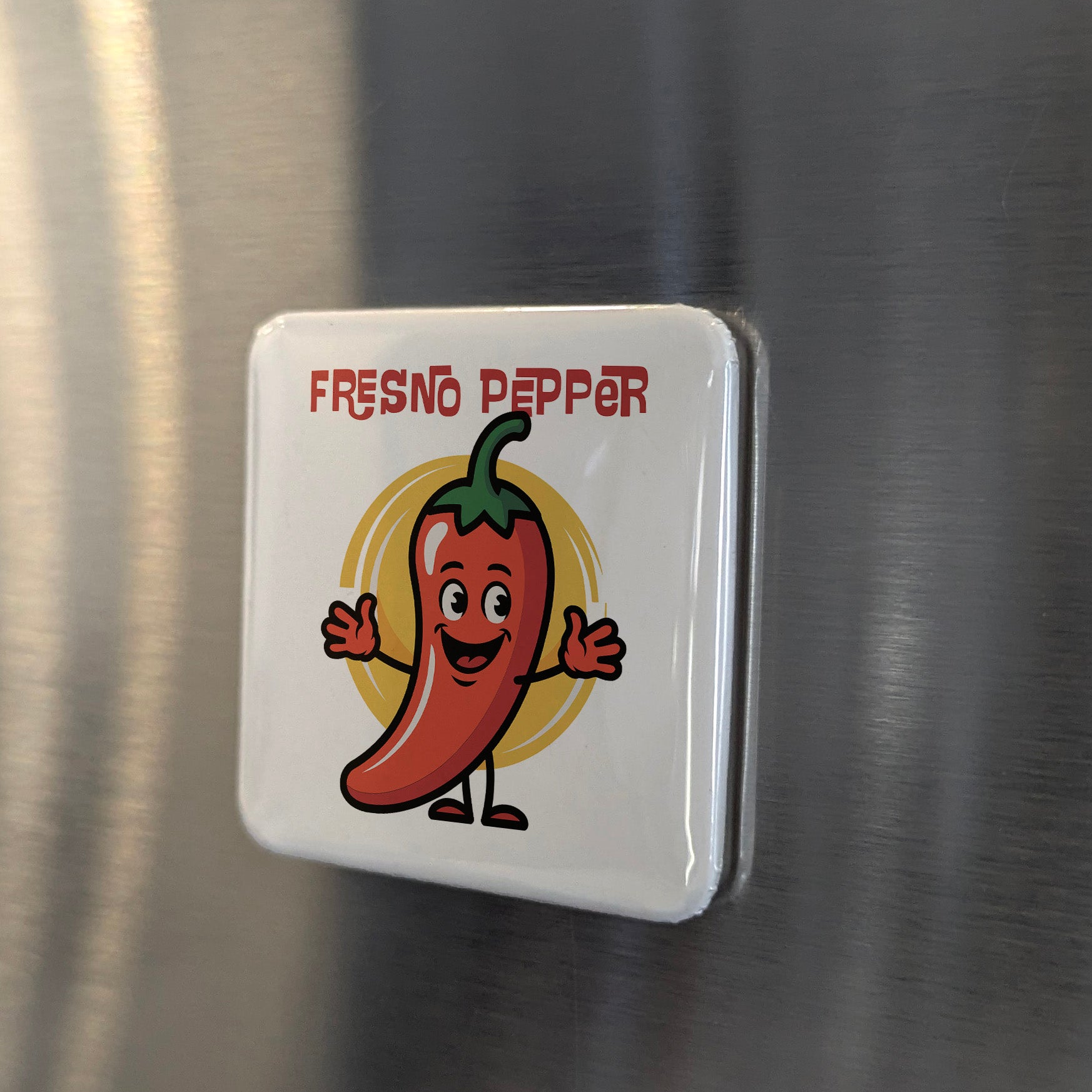 Fresno California Magnet | Fresno Pepper | 2×2 | Made in Canada - PhiloPerse