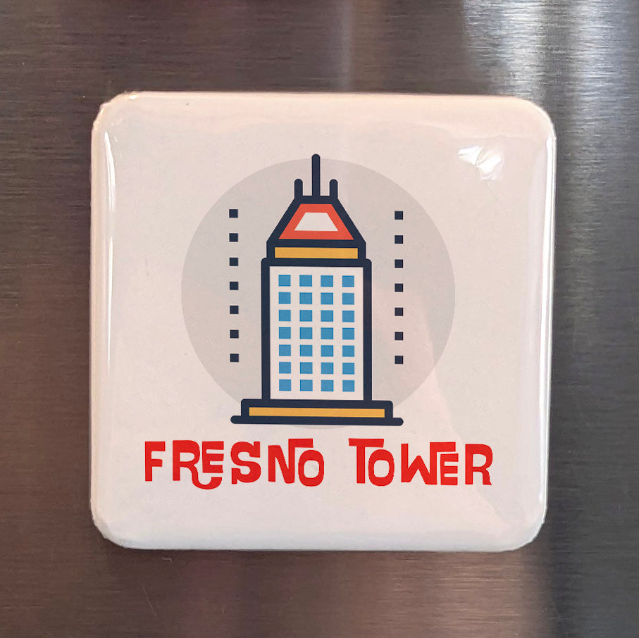 Fresno California Magnet | Fresno Tower | 2×2 | Made in Canada - PhiloPerse