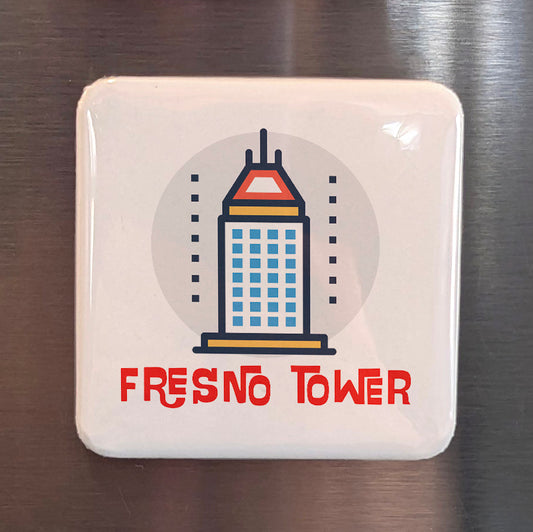 Fresno California Magnet | Fresno Tower | 2x2 | Made in Canada - PhiloPerse
