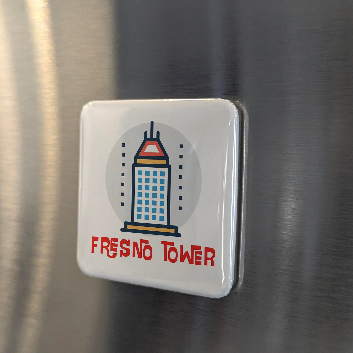 Fresno California Magnet | Fresno Tower | 2×2 | Made in Canada - PhiloPerse