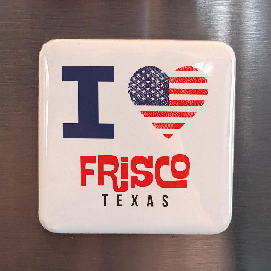 Frisco Texas Magnet | Soccer City | 2×2 | Made in Canada - PhiloPerse