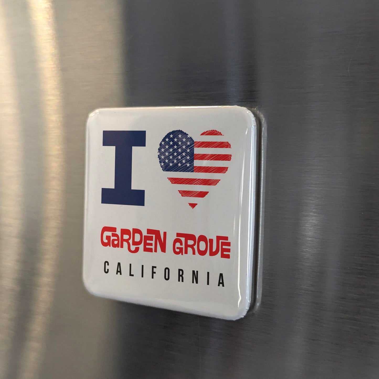 Garden Grove California Magnet | Garden City | 2×2 | Made in Canada - PhiloPerse