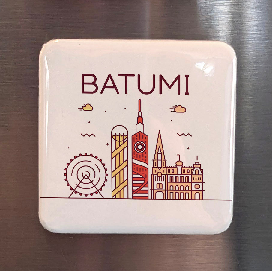 Batumi Georgia Asia Magnet | Black Sea Riviera of the Caucasus | 2x2 | Made in Canada