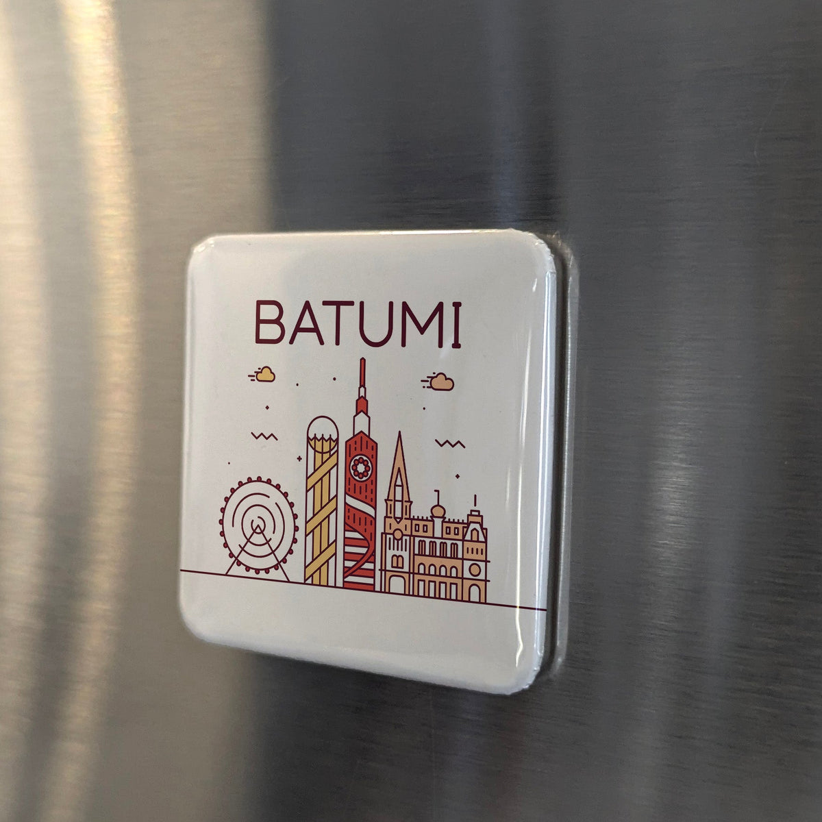Batumi Georgia Asia Magnet | Black Sea Riviera of the Caucasus | 2x2 | Made in Canada
