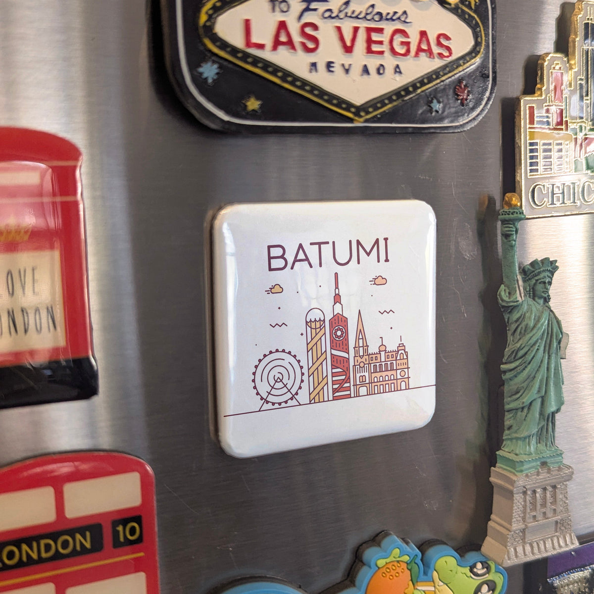 Batumi Georgia Asia Magnet | Black Sea Riviera of the Caucasus | 2x2 | Made in Canada