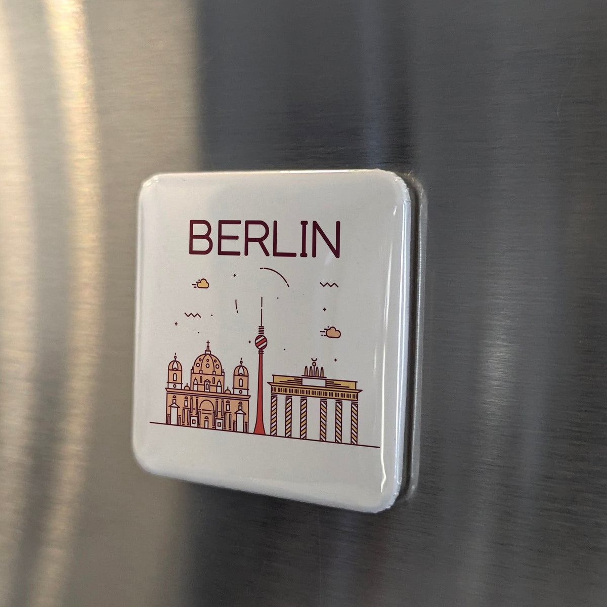 Berlin Germany Magnet | Reunified Capital of the Fall of the Wall on the Spree | 2x2 | Made in Canada