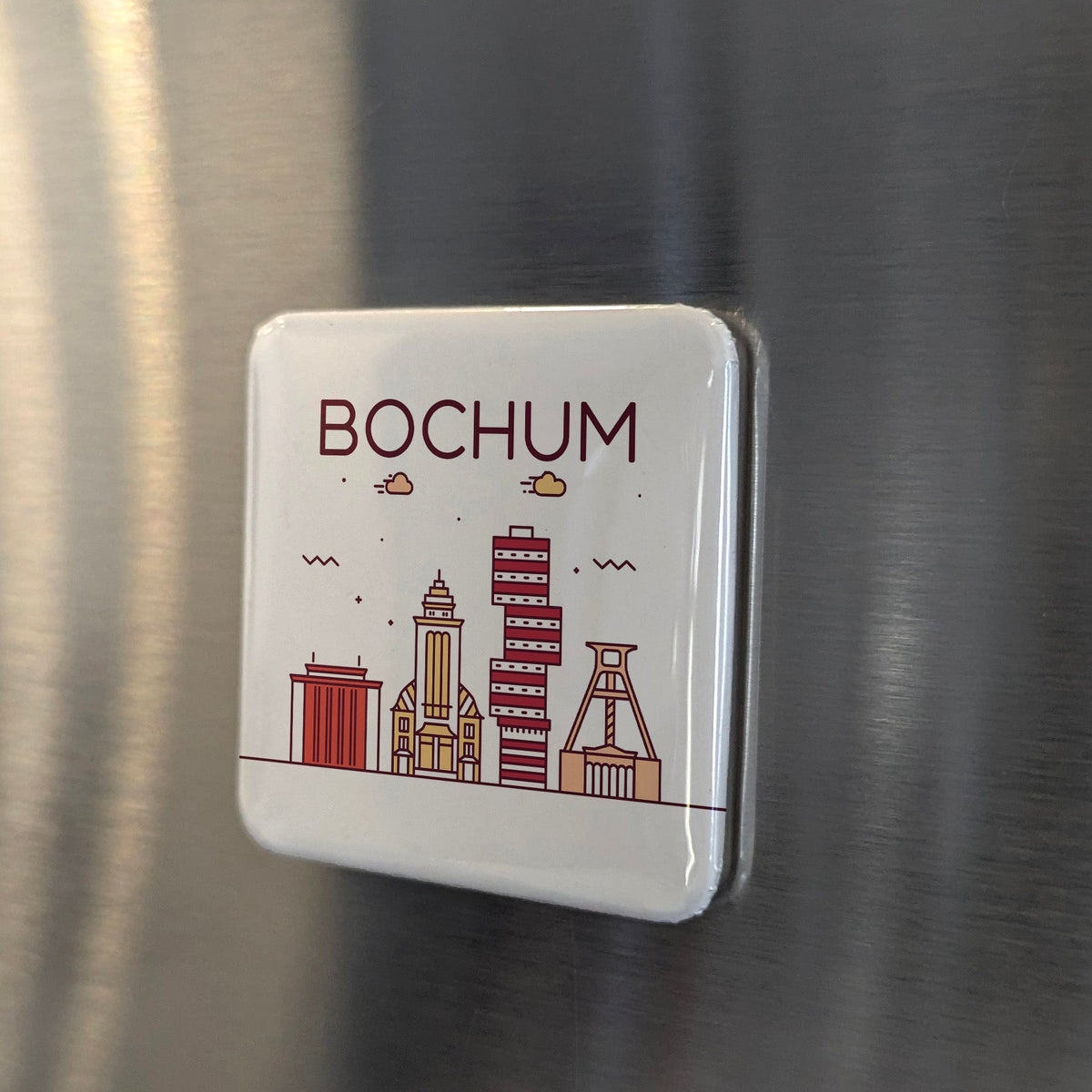Bochum Germany Magnet | Steel City Reborn in the Heart of the Ruhr Valley | 2x2 | Made in Canada
