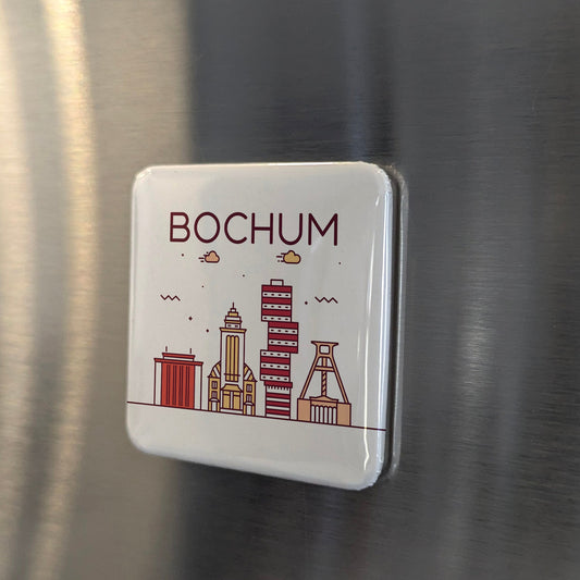 Bochum Germany Magnet | Steel City Reborn in the Heart of the Ruhr Valley | 2x2 | Made in Canada - PhiloPerse