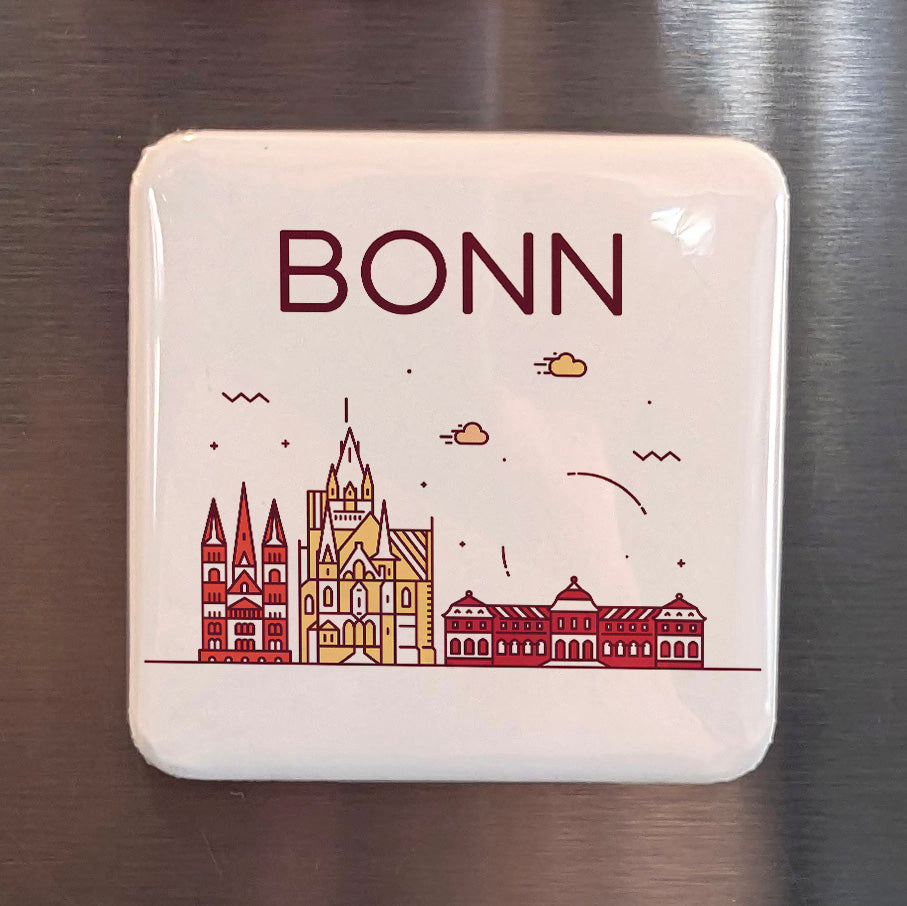 Bonn Germany Magnet | Beethoven's Birthplace and Former Capital on the Rhine | 2x2 | Made in Canada