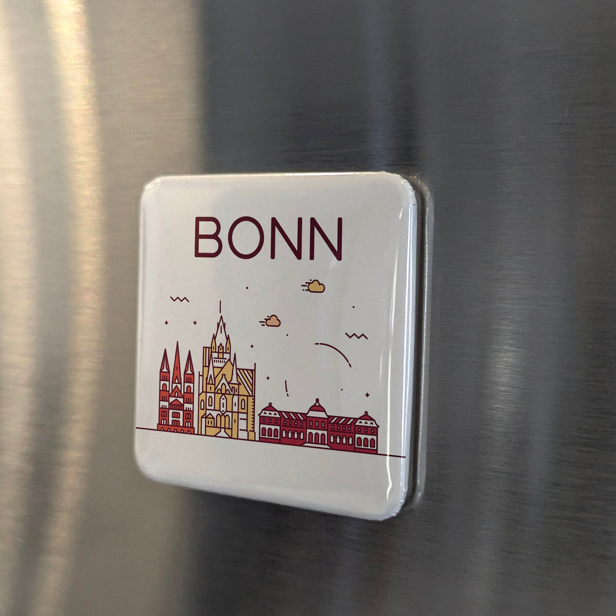 Bonn Germany Magnet | Beethoven's Birthplace and Former Capital on the Rhine | 2x2 | Made in Canada