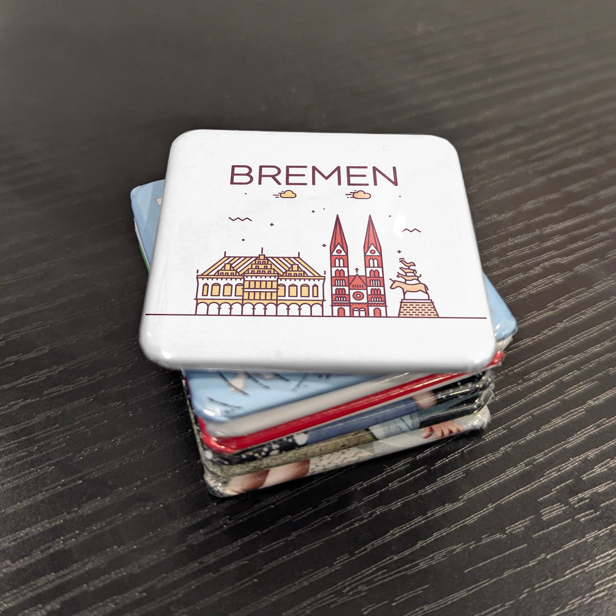 Bremen Germany Magnet | Free Hanseatic City on the Weser and Town Musicians | 2x2 | Made in Canada