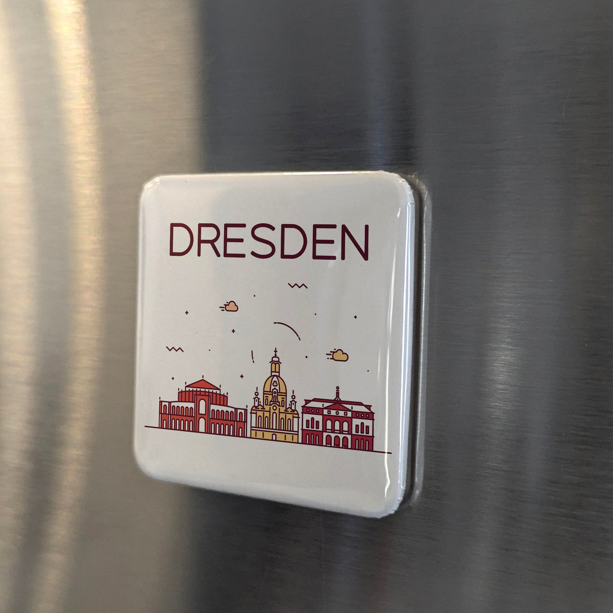 Dresden Germany Magnet | Florence of the Elbe and Baroque Jewel of Saxony | 2x2 | Made in Canada