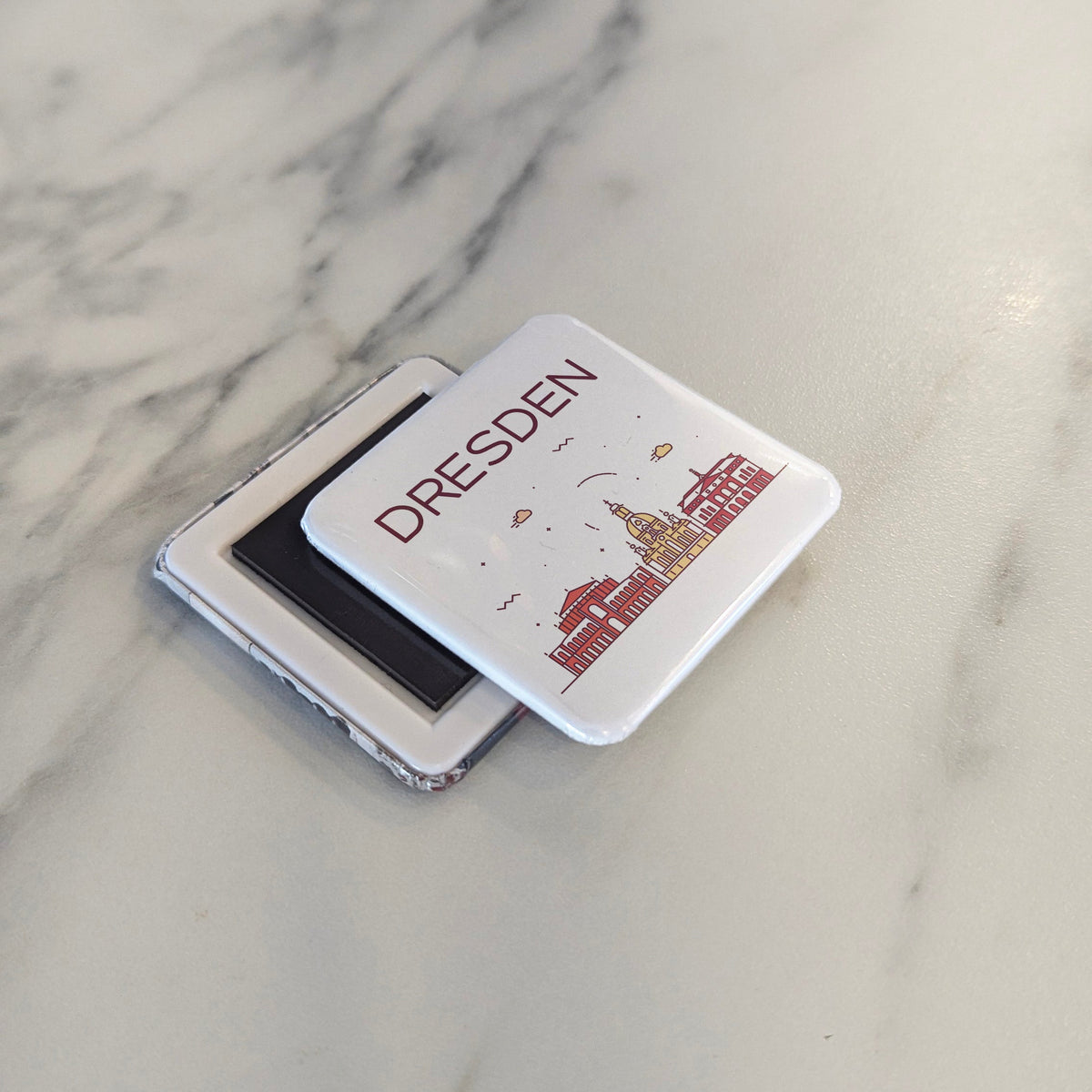 Dresden Germany Magnet | Florence of the Elbe and Baroque Jewel of Saxony | 2x2 | Made in Canada