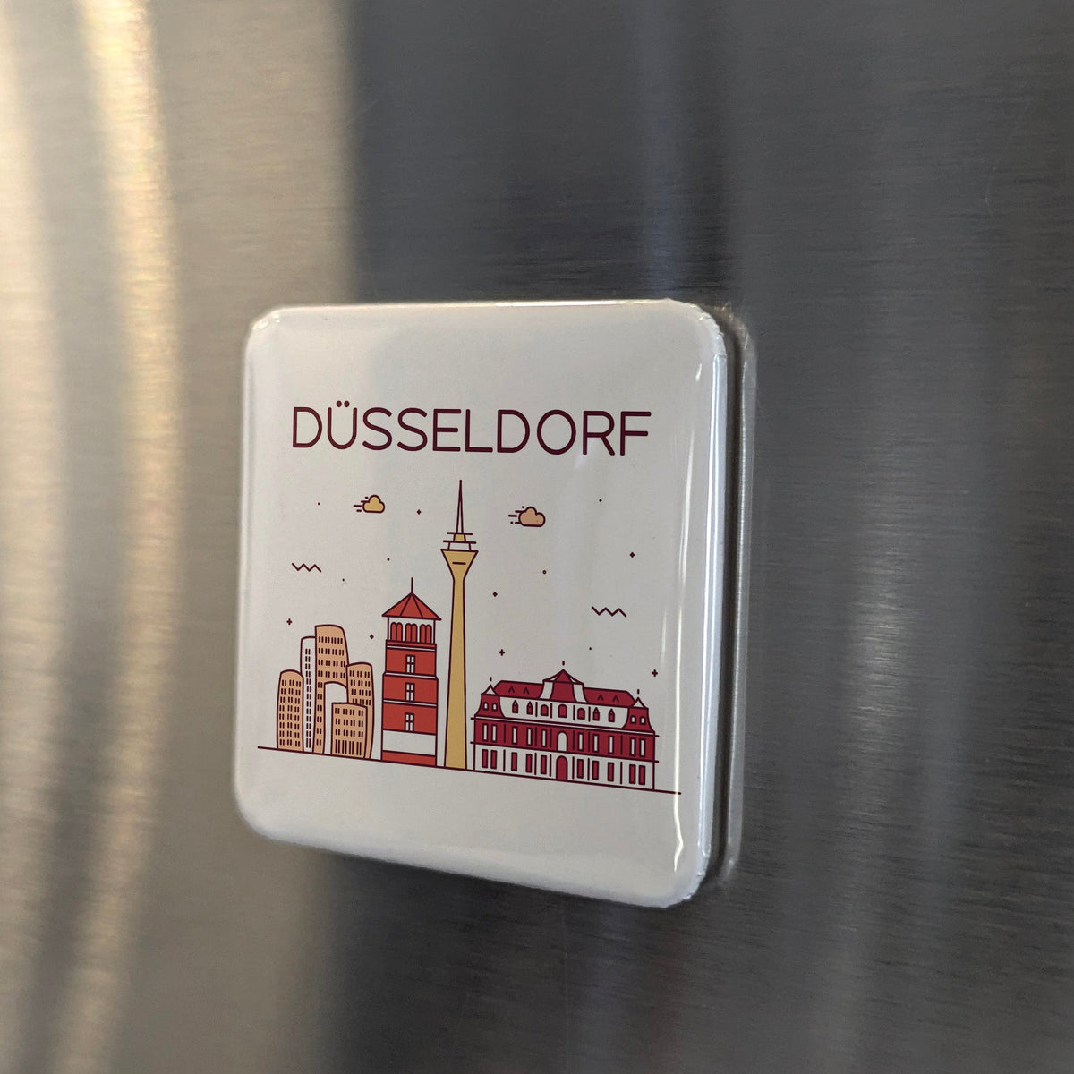 Dusseldorf Germany Magnet | Fashion Capital of the Rhine and Art City of the Rhineland | 2x2 | Made in Canada