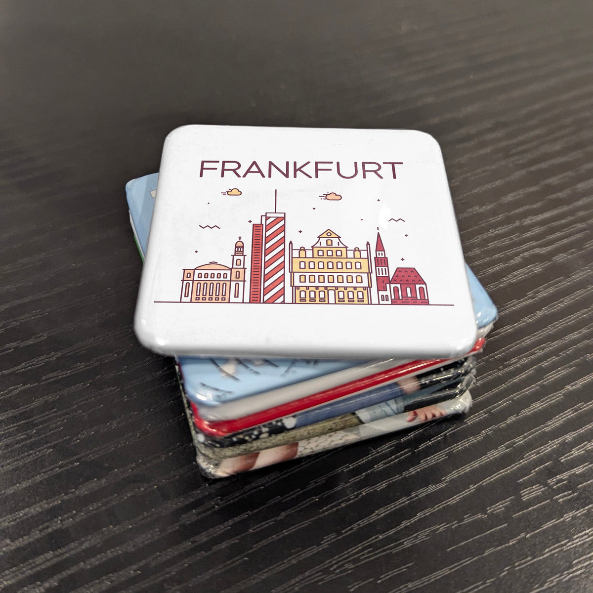 Frankfurt Germany Magnet | Mainhattan Financial Capital on the River Main | 2x2 | Made in Canada