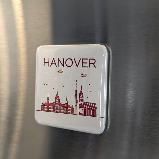 Hanover Germany Magnet | Royal Garden City and Trade Fair Capital of Lower Saxony | 2x2 | Made in Canada - PhiloPerse
