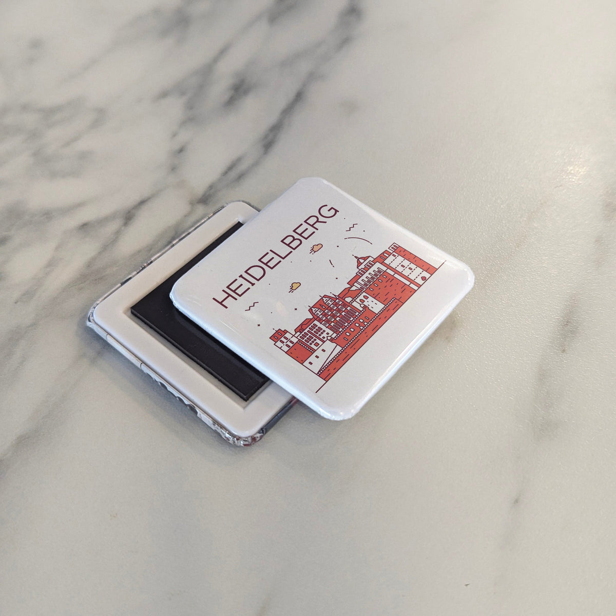 Heidelberg Germany Magnet | Romantic Castle on the Neckar and Oldest University City | 2x2 | Made in Canada