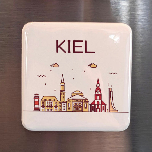 Kiel Germany Magnet | Baltic Sailing Capital and Gateway to Scandinavia | 2x2 | Made in Canada - PhiloPerse