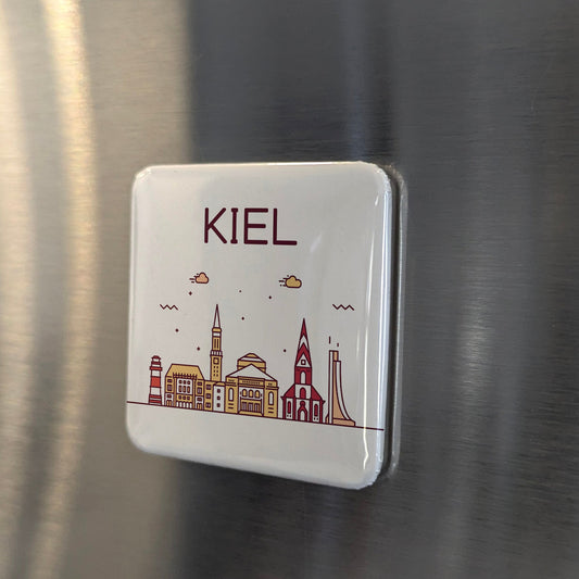 Kiel Germany Magnet | Baltic Sailing Capital and Gateway to Scandinavia | 2x2 | Made in Canada - PhiloPerse