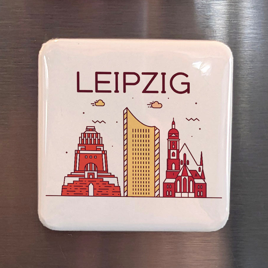 Leipzig Germany Magnet | City of Bach and Peaceful Revolution on the Pleisse | 2x2 | Made in Canada