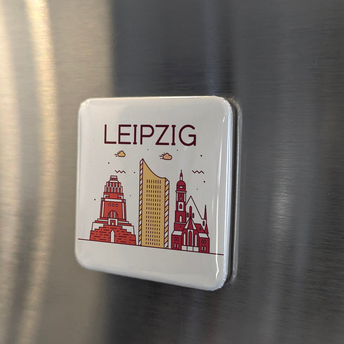 Leipzig Germany Magnet | City of Bach and Peaceful Revolution on the Pleisse | 2x2 | Made in Canada