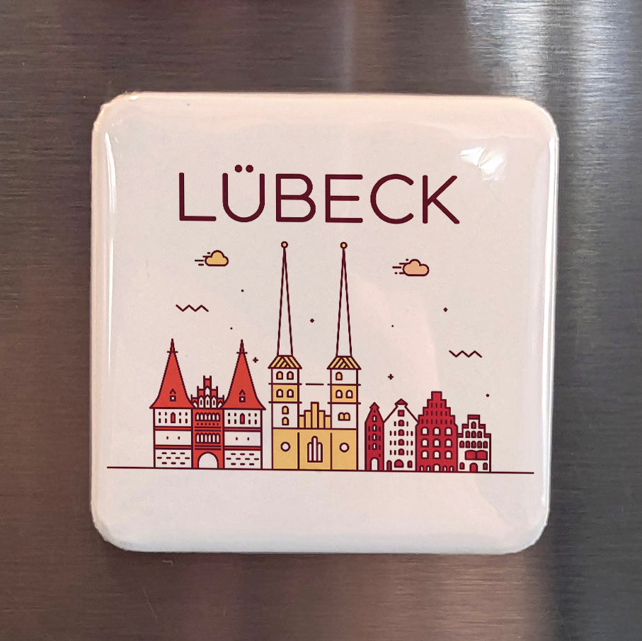 Lubeck Germany Magnet | Queen of the Hanseatic League and City of Thomas Mann | 2x2 | Made in Canada