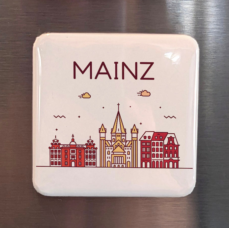 Mainz Germany Magnet | Gutenberg City on the Rhine and Cradle of the Printing Revolution | 2x2 | Made in Canada