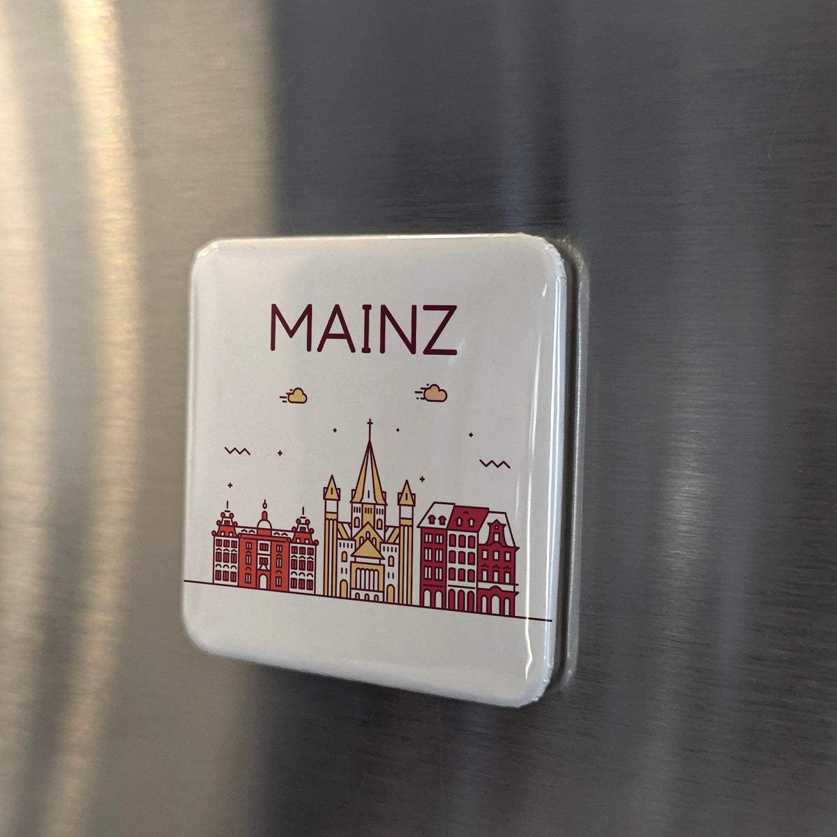 Mainz Germany Magnet | Gutenberg City on the Rhine and Cradle of the Printing Revolution | 2x2 | Made in Canada