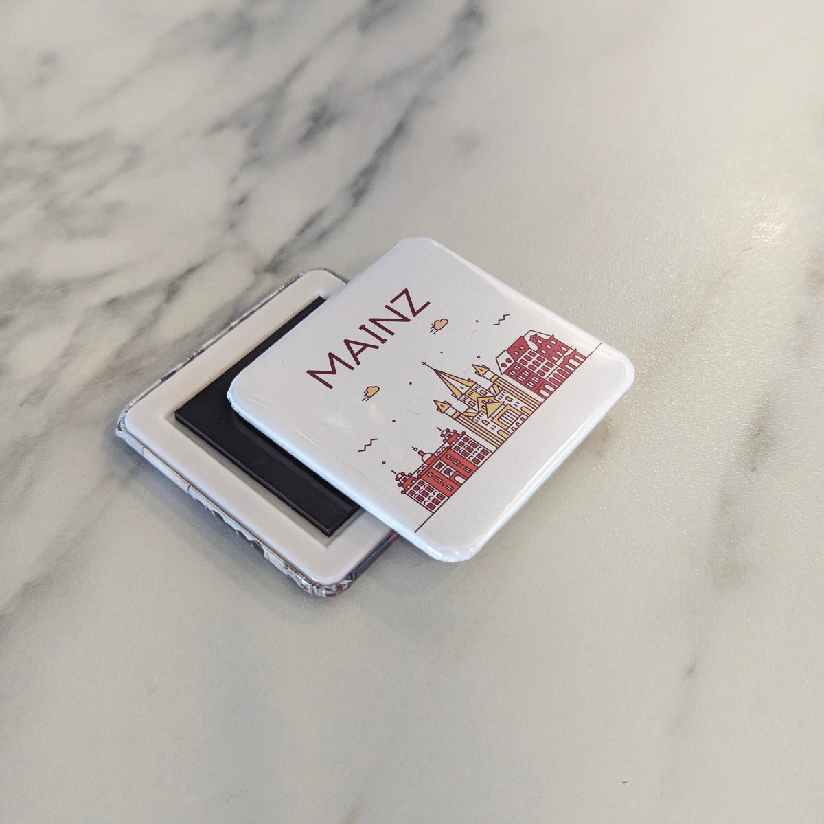 Mainz Germany Magnet | Gutenberg City on the Rhine and Cradle of the Printing Revolution | 2x2 | Made in Canada