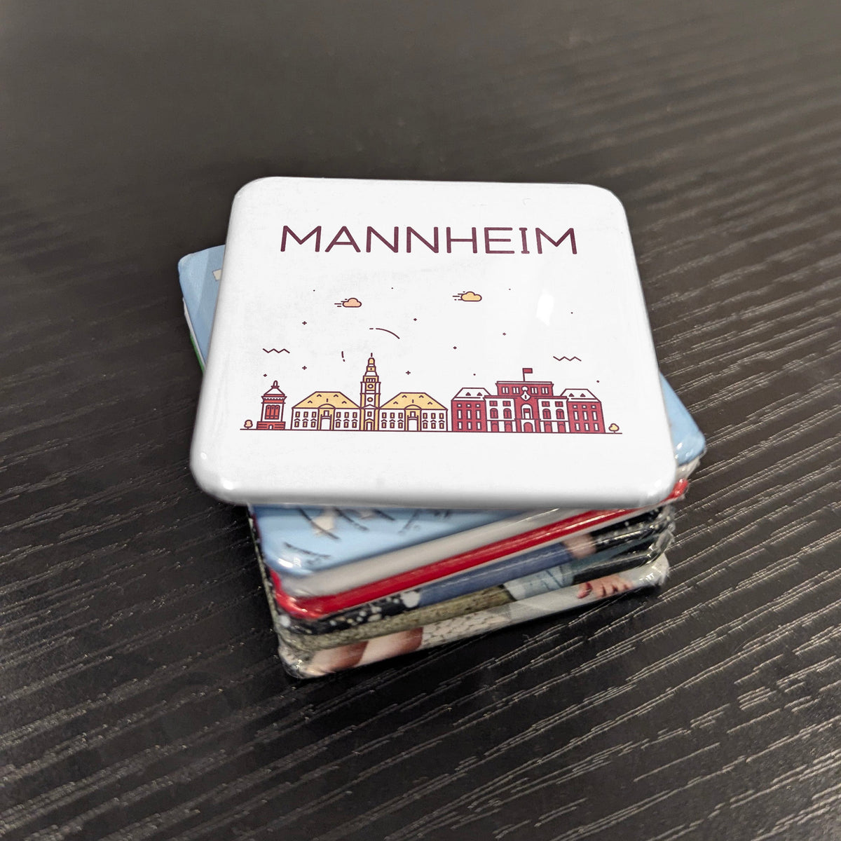 Mannheim Germany Magnet | City of Squares at the Neck of the Rhine and Neckar | 2x2 | Made in Canada