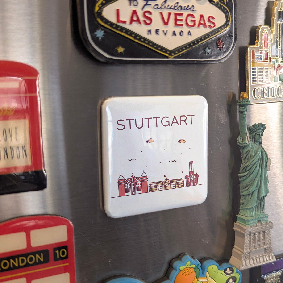 Stuttgart Germany Magnet | Cradle of the Automobile in the Valley of the Neckar | 2x2 | Made in Canada
