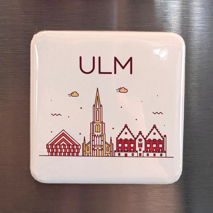 Ulm Germany Magnet | Einstein's Birthplace and City of the World's Tallest Cathedral Spire | 2x2 | Made in Canada
