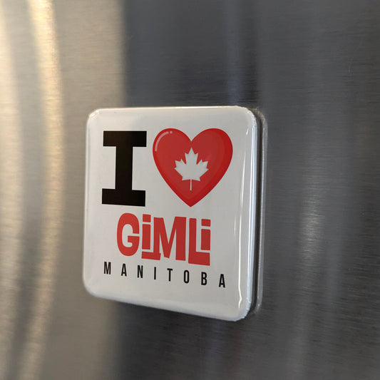 Gimli Manitoba Magnet | New Iceland on Lake Winnipeg | 2x2 | Made in Canada - PhiloPerse