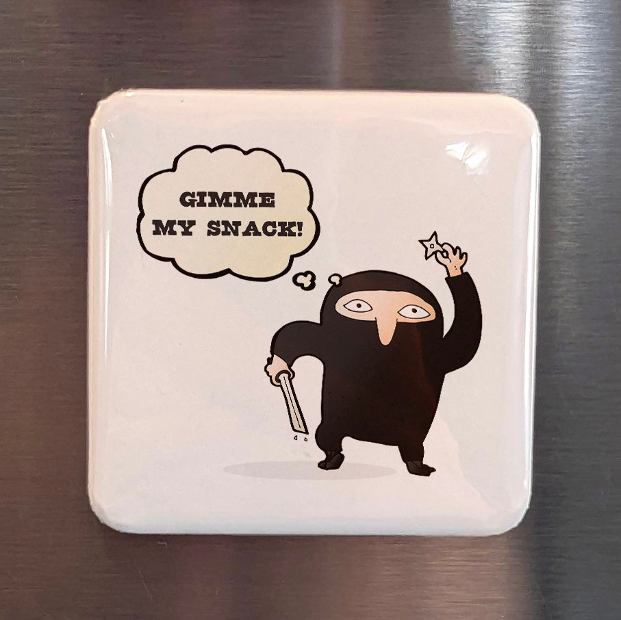 Gimme My Snack Magnet | Snack Ninja | 2×2 | Made in Canada - PhiloPerse