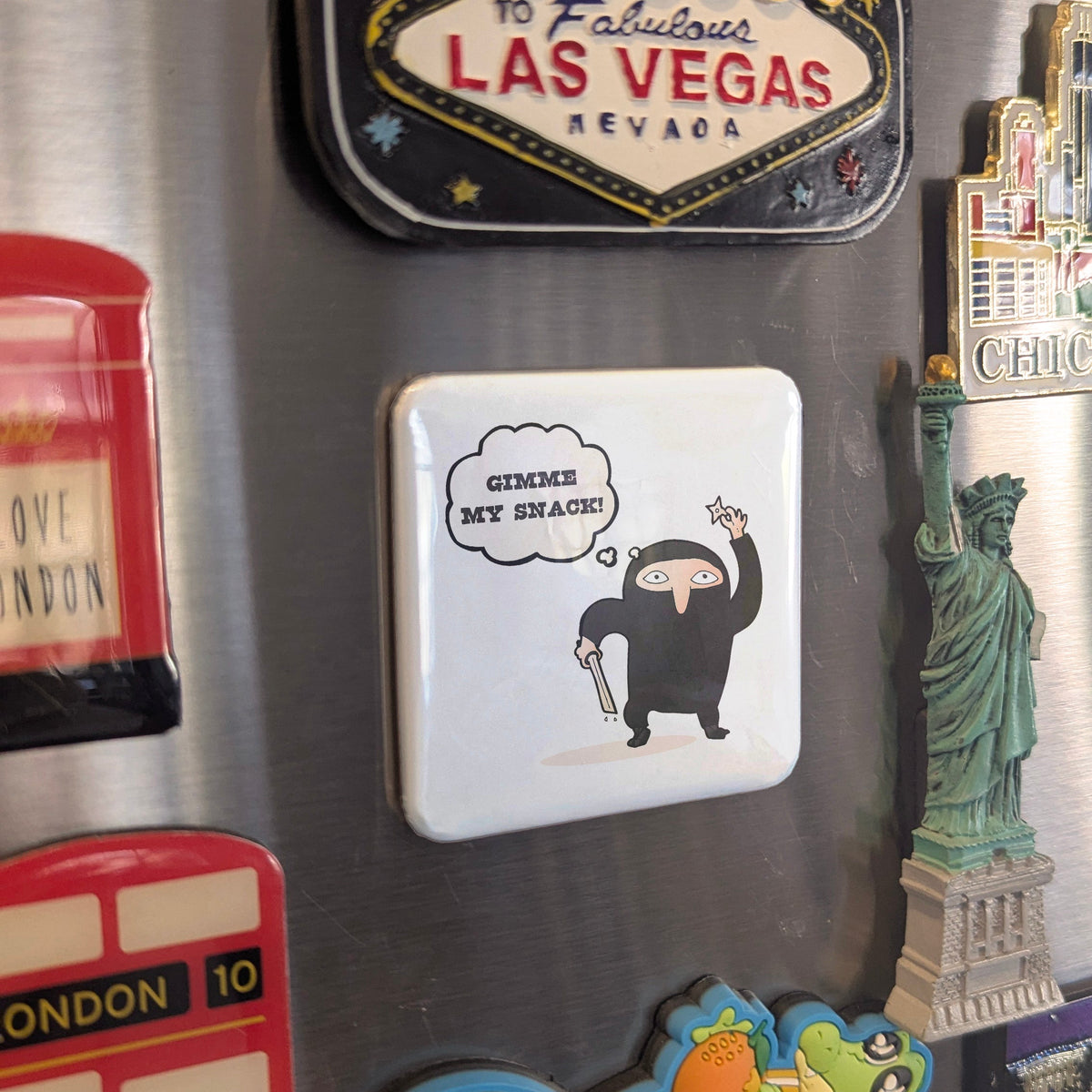 Gimme My Snack Magnet | Snack Ninja | 2×2 | Made in Canada - PhiloPerse