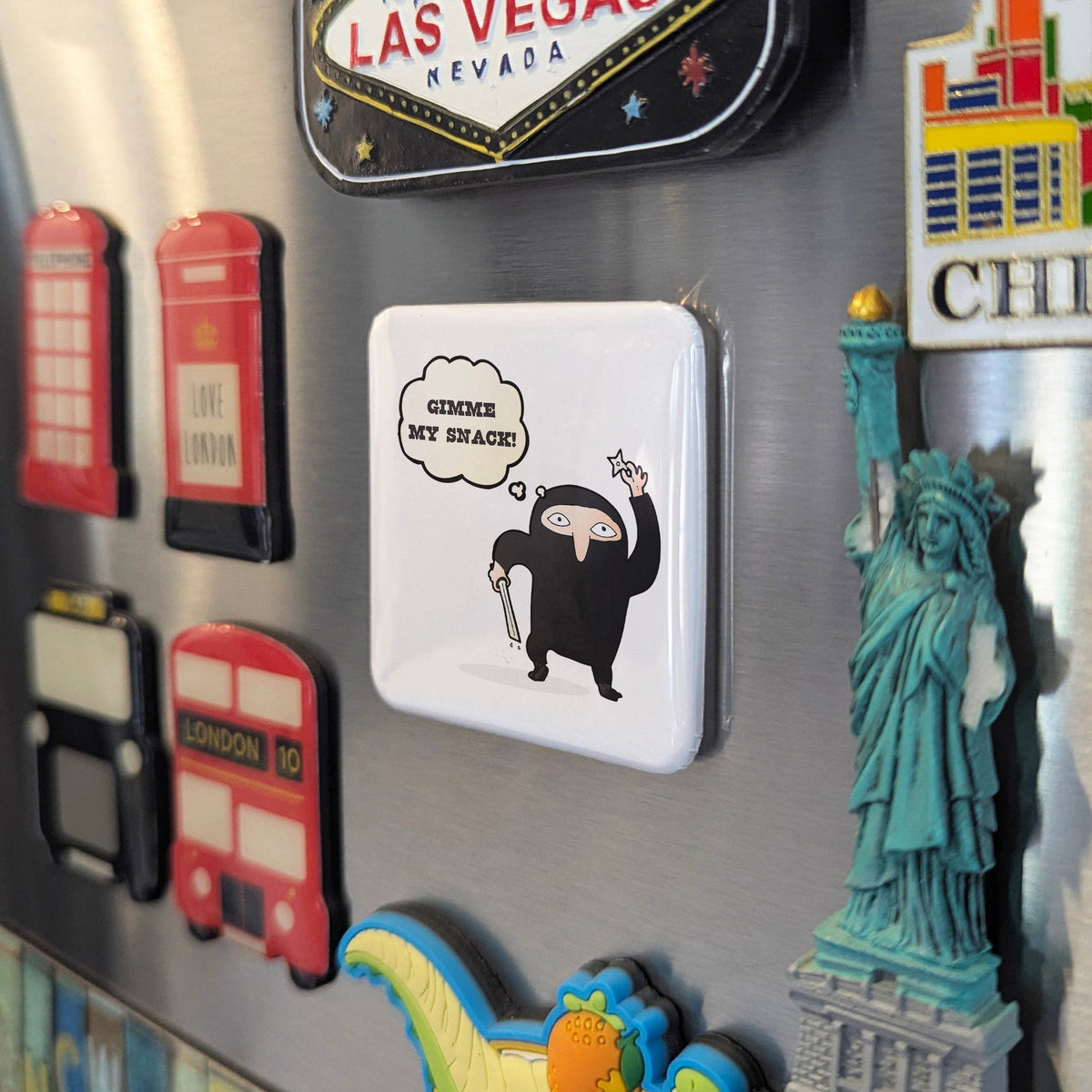 Gimme My Snack Magnet | Snack Ninja | 2×2 | Made in Canada - PhiloPerse